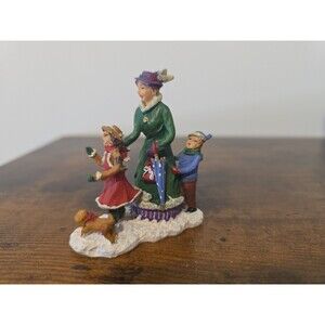 Carole Towne Collection Holiday We Go Shopping #65767 Mother Children Puppy Kids